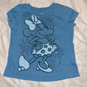 Disney Blue Minnie Mouse Short‎ Sleeve Tee